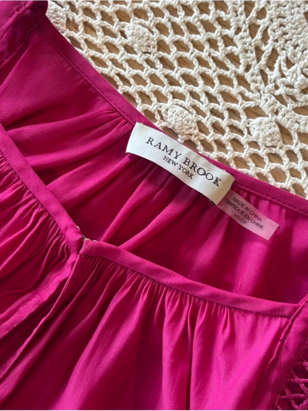 Ramy Brook Fuchsia Keyhole Halter Tank - Picture 6 of 8